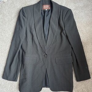Vintage Black Blazer- Made in France